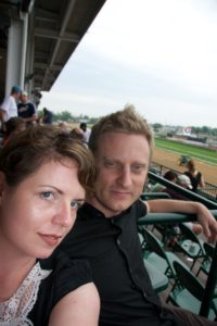 At Churchill Downs with Andrew